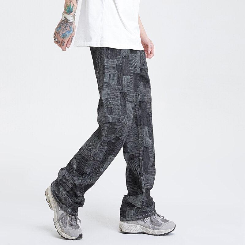 Mid Wash Wide Leg Jeans - KAYSMAR