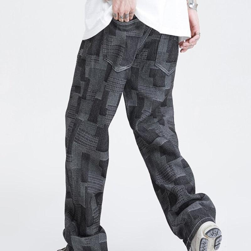 Mid Wash Wide Leg Jeans - KAYSMAR