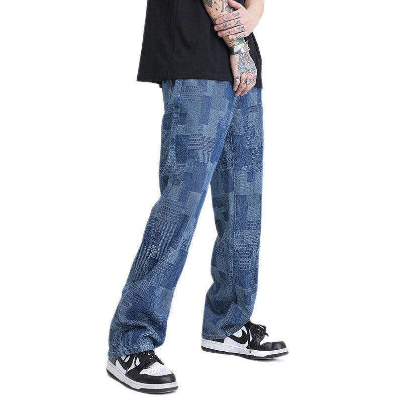 Mid Wash Wide Leg Jeans - KAYSMAR