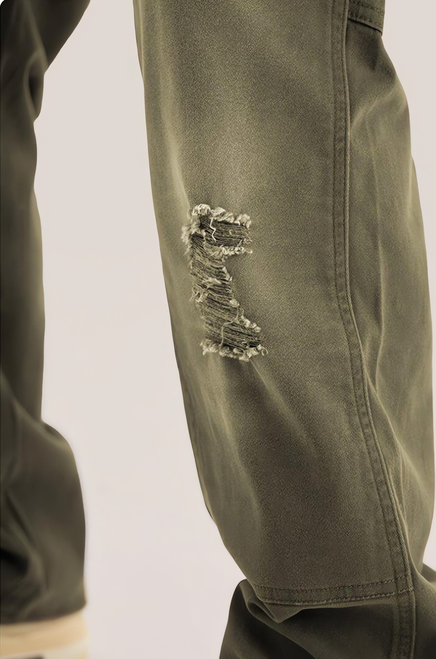 Mid Rise Washed Distressed Jeans - KAYSMAR