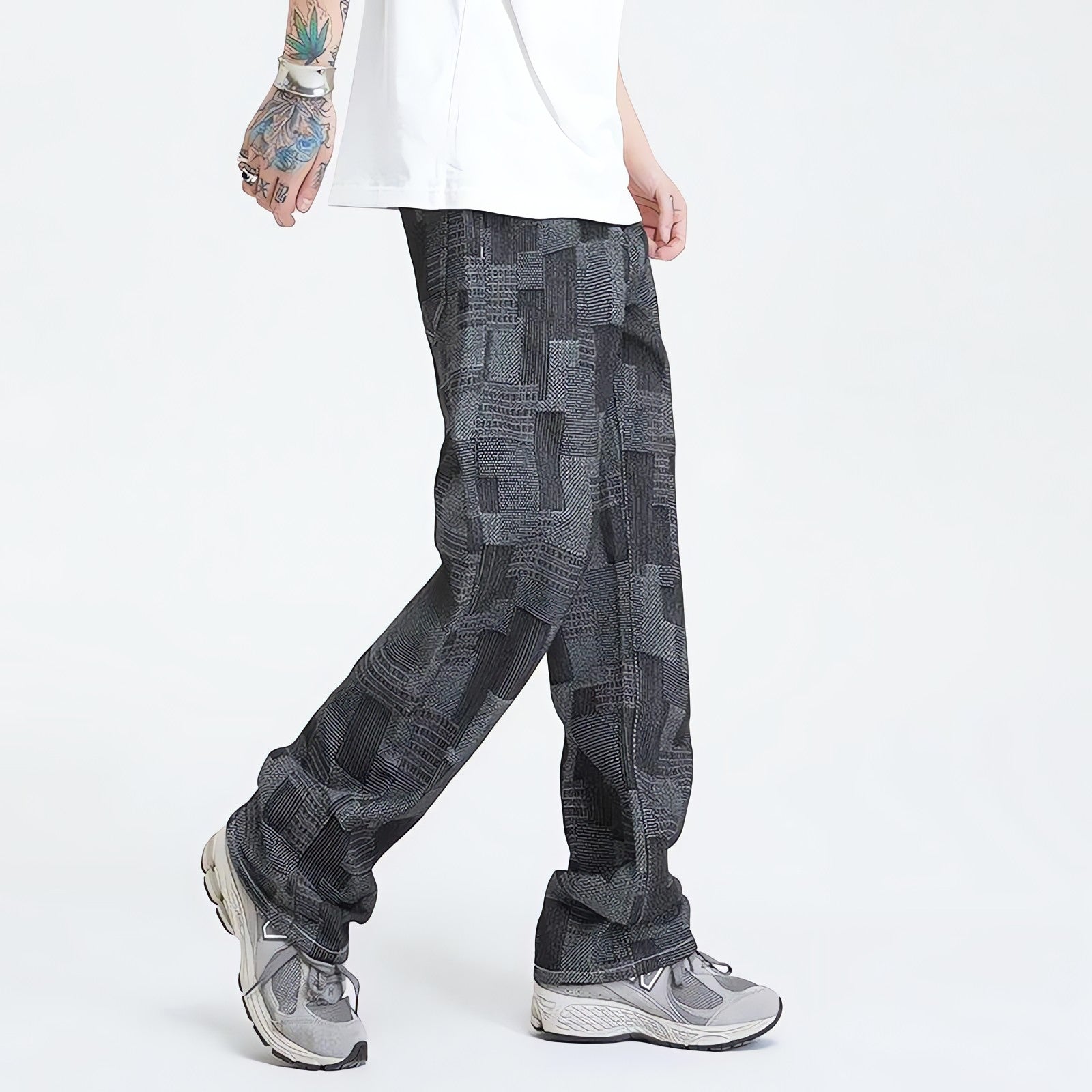 Mid Wash Wide Leg Jeans - KAYSMAR