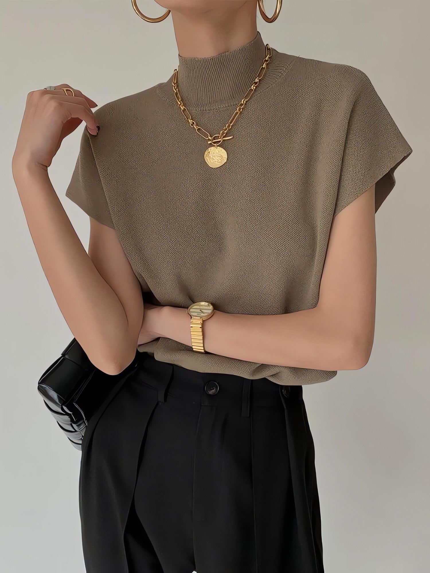 Mock Neck Sweater - KAYSMAR