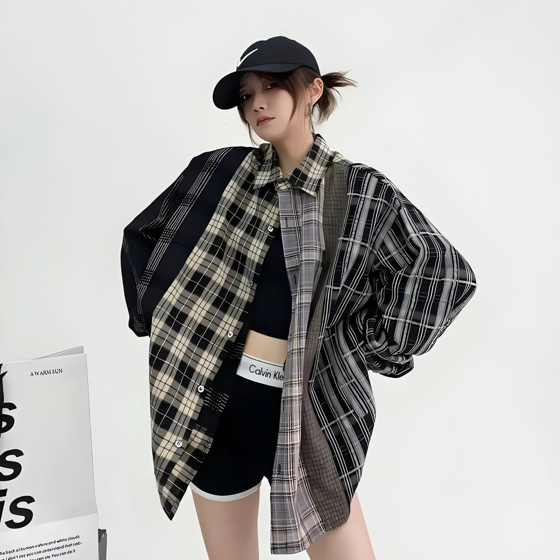 Multi Pattern Plaid Shirt - KAYSMAR
