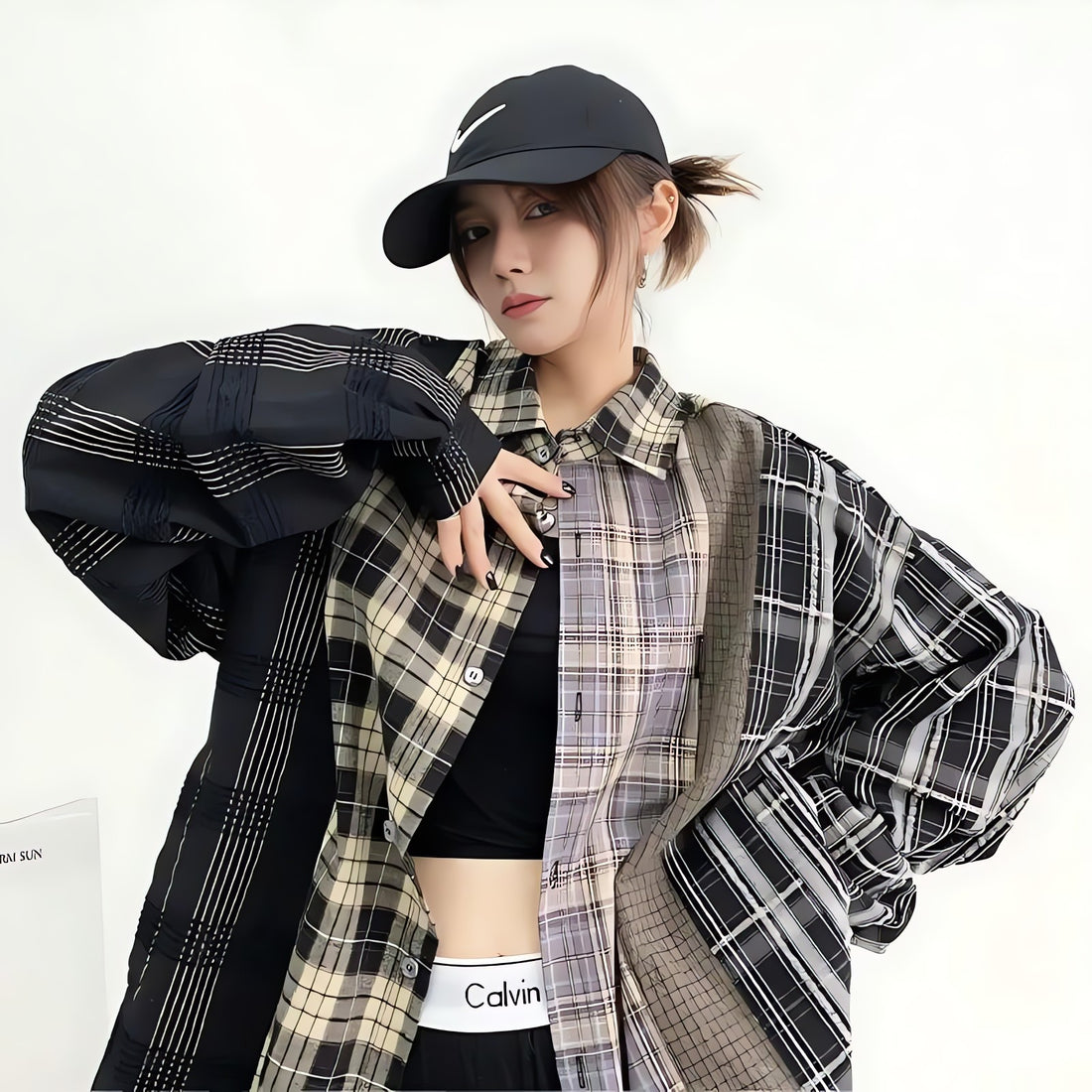 Multi Pattern Plaid Shirt - KAYSMAR