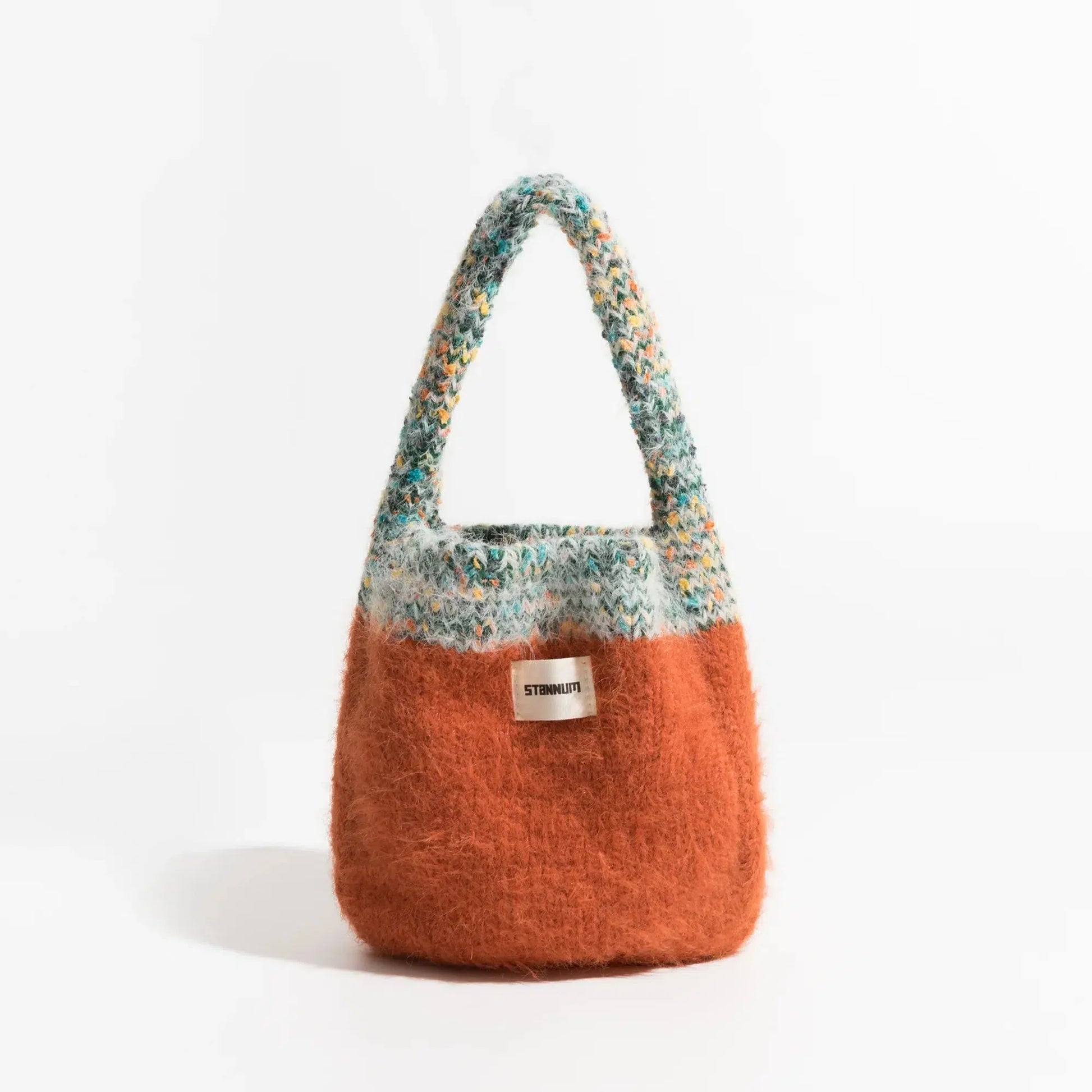 Multicolor Knitted Bucket Bag - KAYSMAR