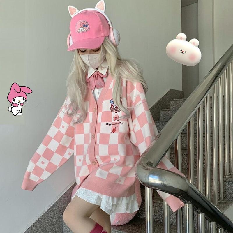 My Melody Buttoned Pink Cardigan - KAYSMAR