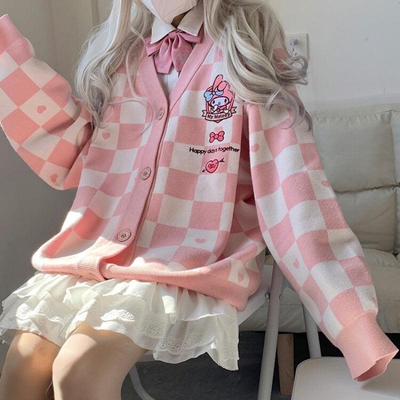 My Melody Buttoned Pink Cardigan - KAYSMAR