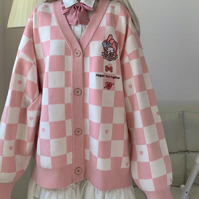 My Melody Buttoned Pink Cardigan - KAYSMAR