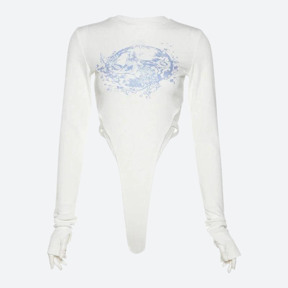 Mythology Figure Printed Bodysuit - KAYSMAR