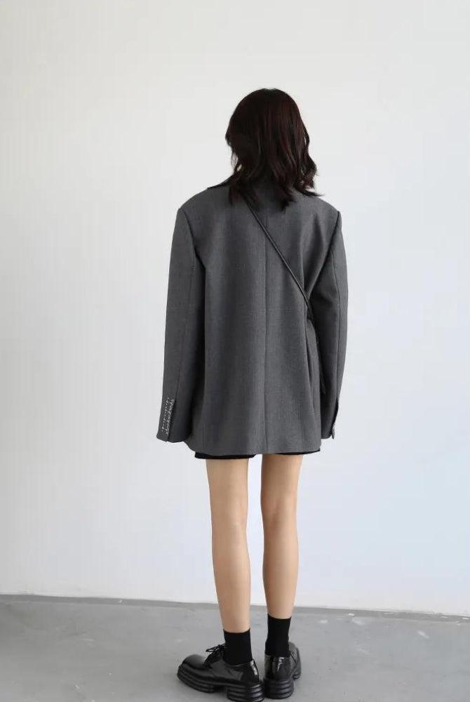 Office Style Wide Shoulder Classy Blazer - KAYSMAR
