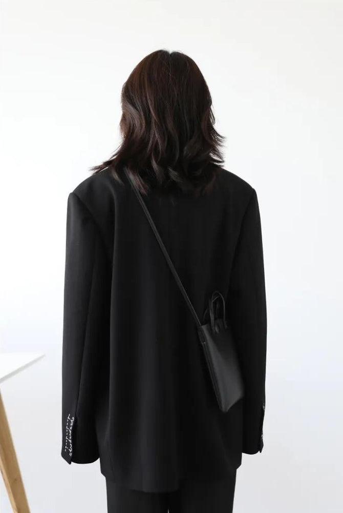 Office Style Wide Shoulder Classy Blazer - KAYSMAR