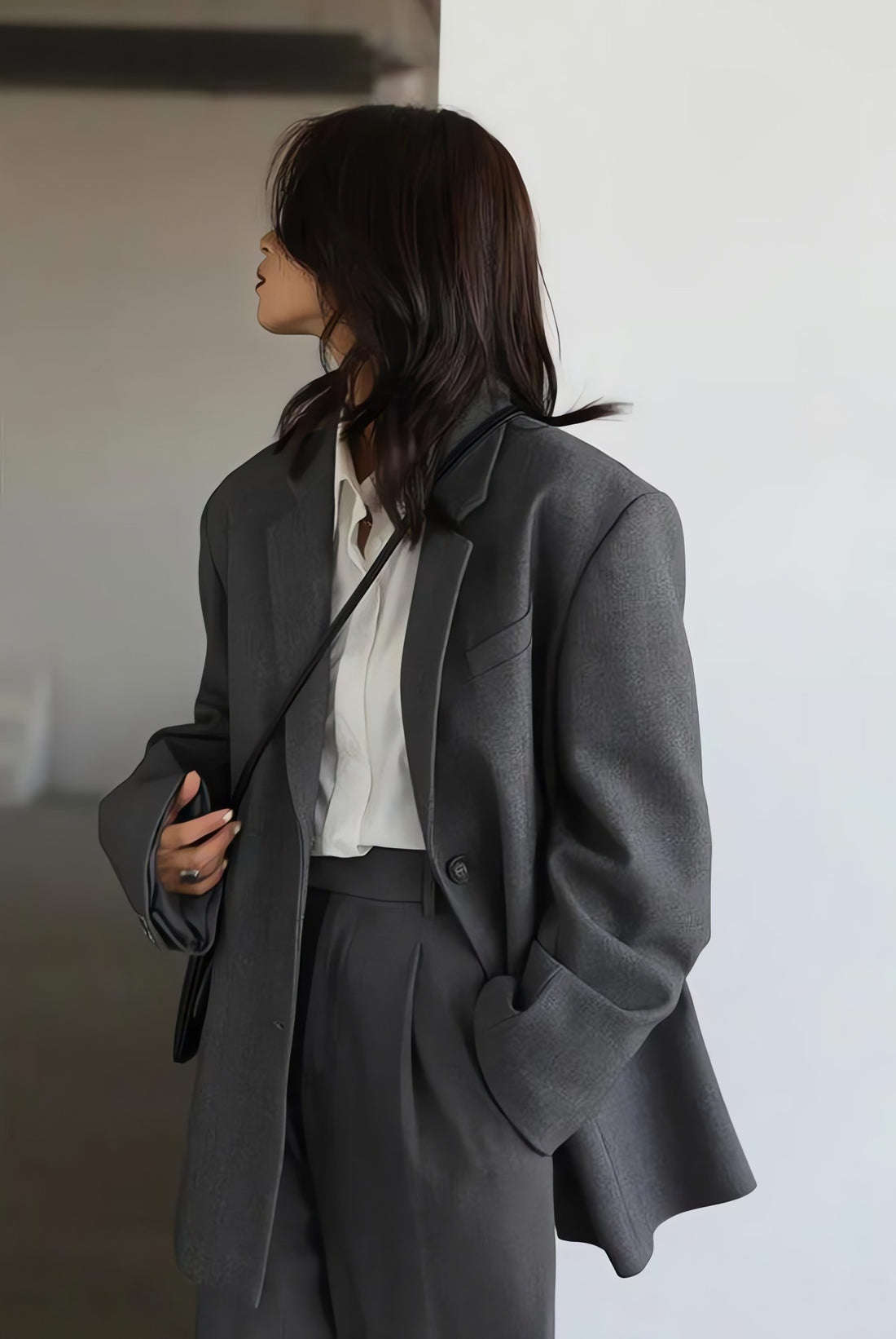 Office Style Wide Shoulder Classy Blazer - KAYSMAR