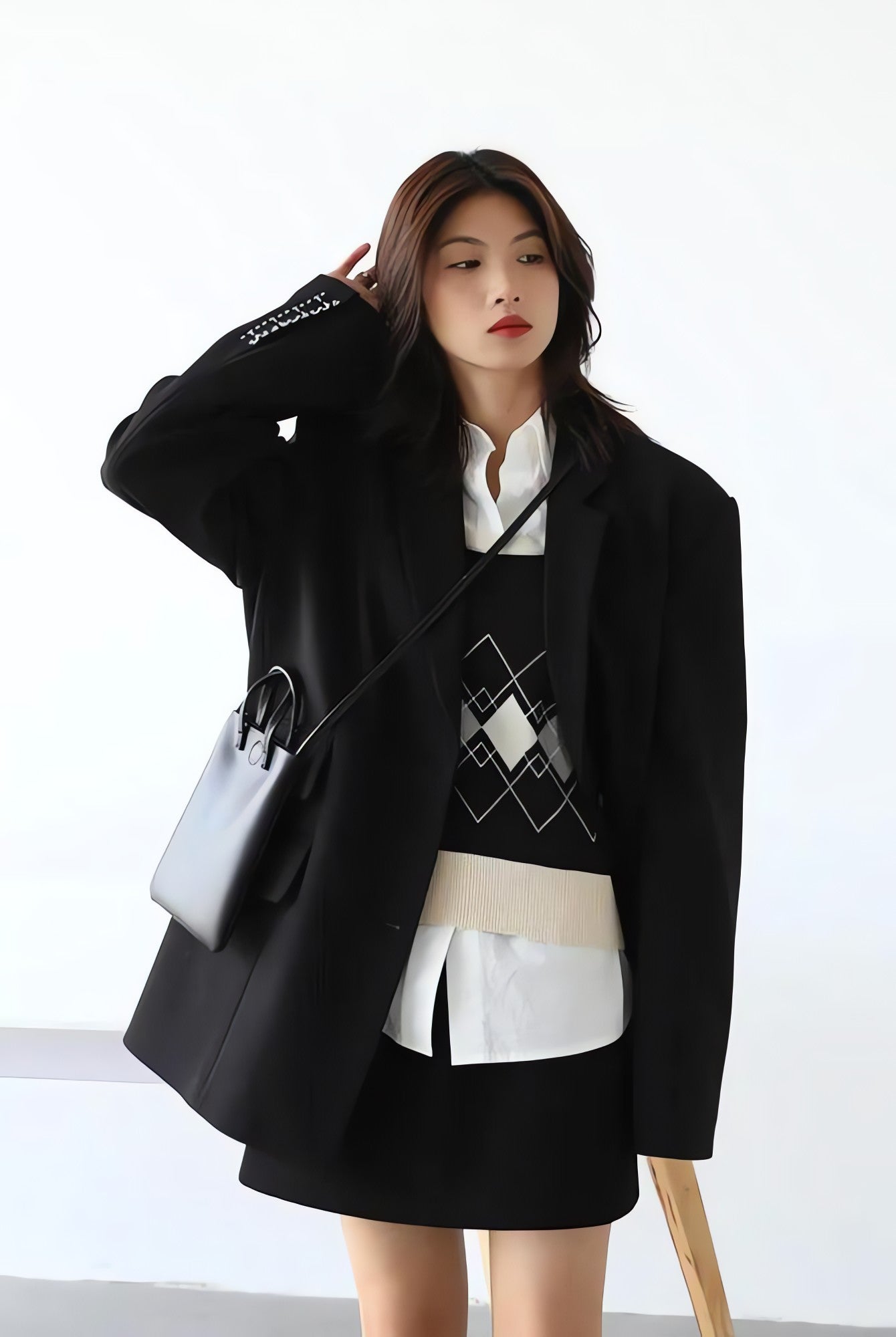 Office Style Wide Shoulder Classy Blazer - KAYSMAR