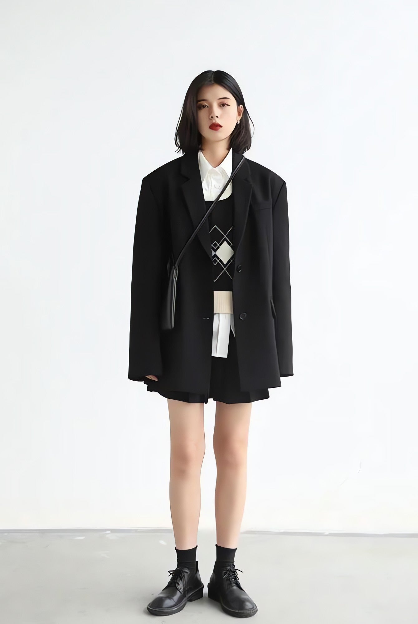 Office Style Wide Shoulder Classy Blazer - KAYSMAR