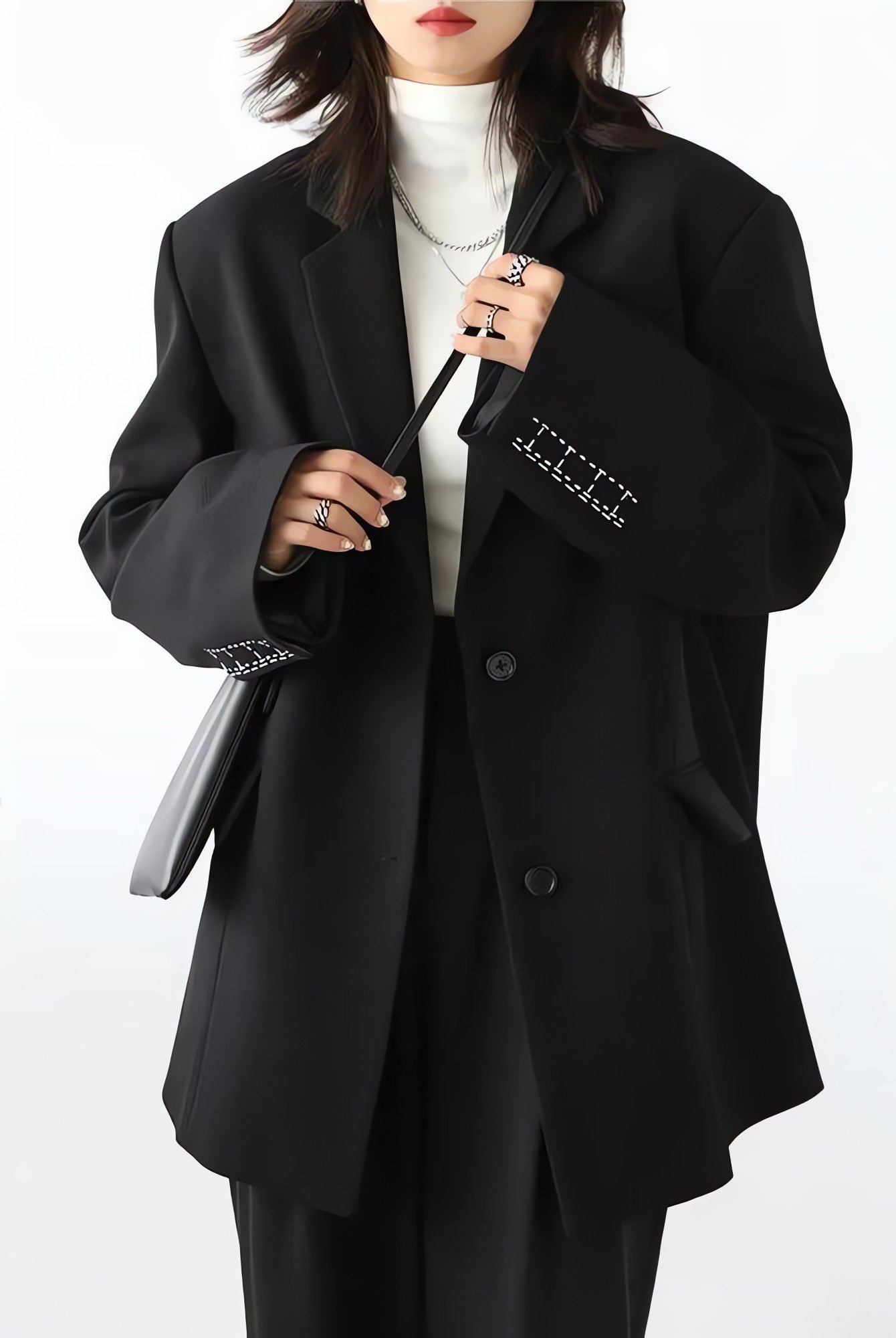 Office Style Wide Shoulder Classy Blazer - KAYSMAR