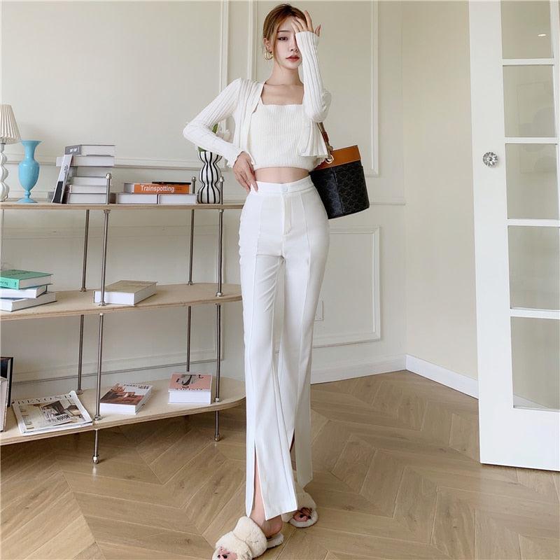 Old Money Hem Split Pants - KAYSMAR