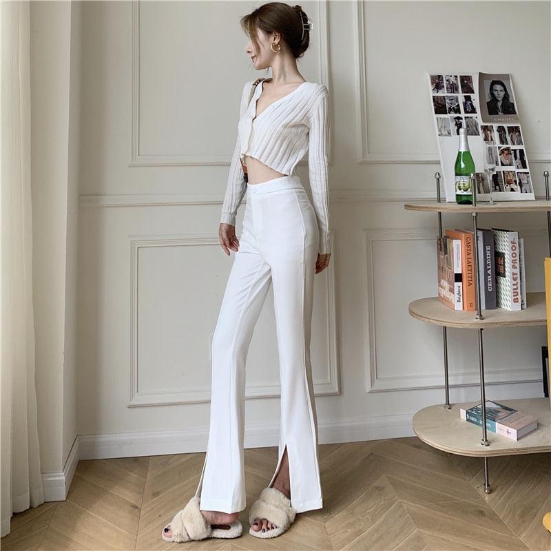 Old Money Hem Split Pants - KAYSMAR
