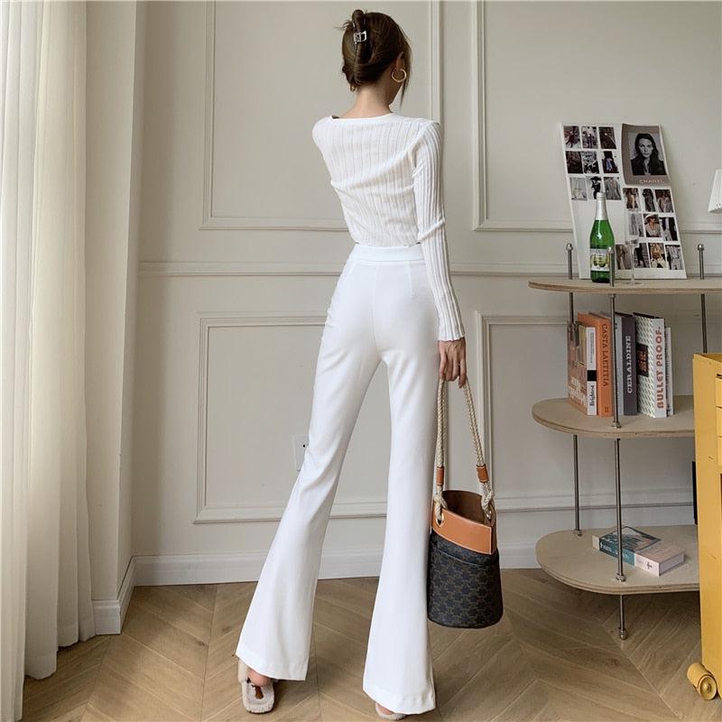 Old Money Hem Split Pants - KAYSMAR
