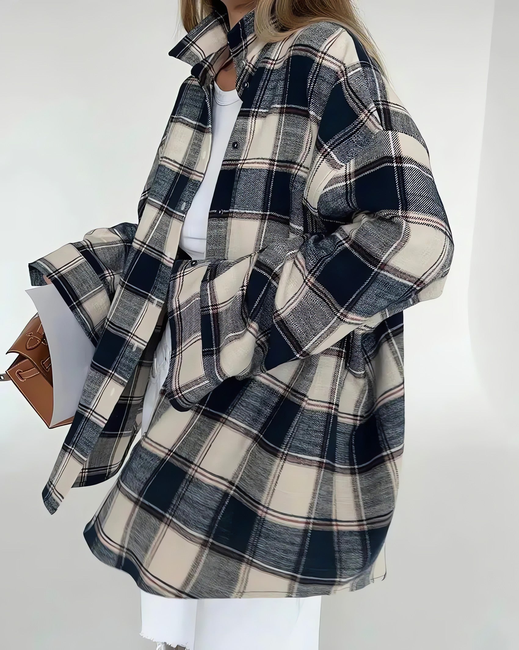 Oversize Plaid Shirt - KAYSMAR