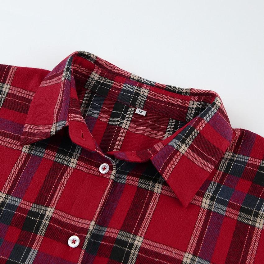 Oversized Plaid Shirt - KAYSMAR