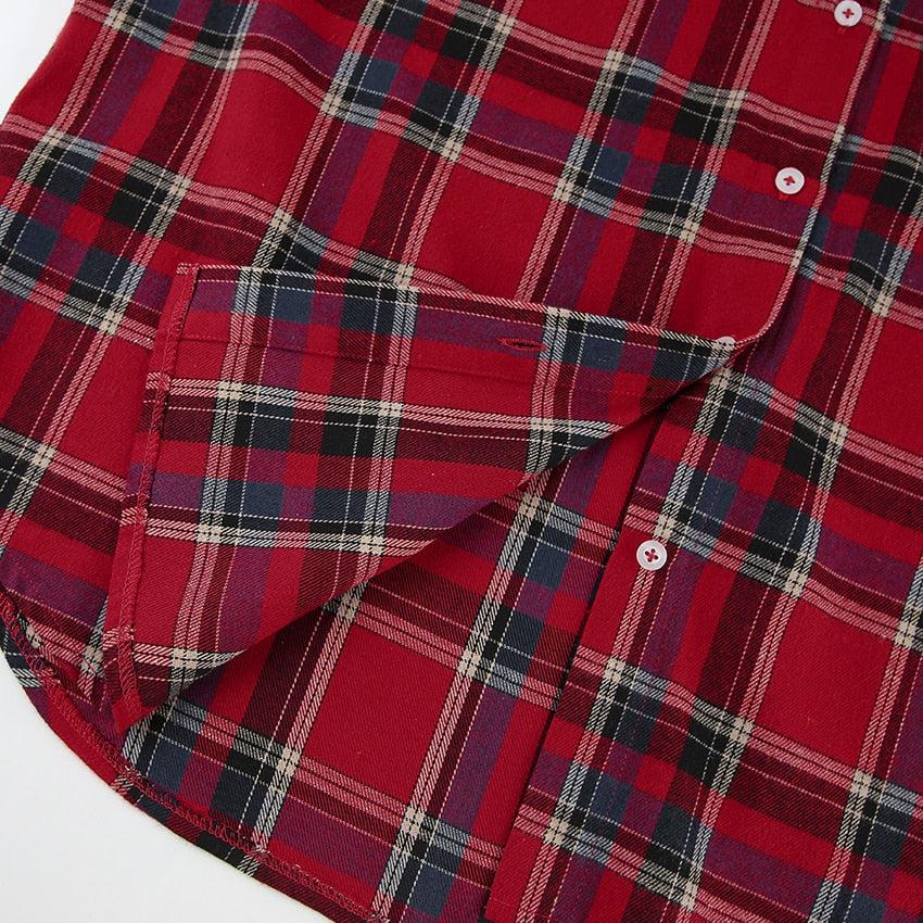 Oversized Plaid Shirt - KAYSMAR