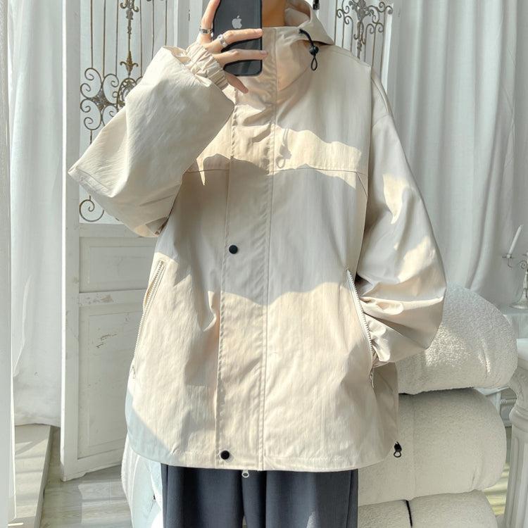 Oversized Windbreaker Hooded Jacket - KAYSMAR