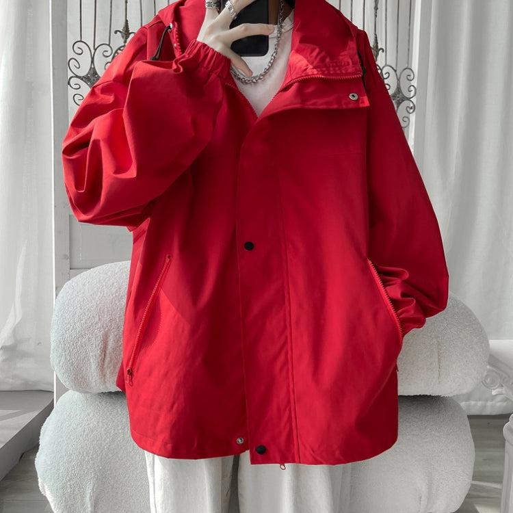 Oversized Windbreaker Hooded Jacket - KAYSMAR
