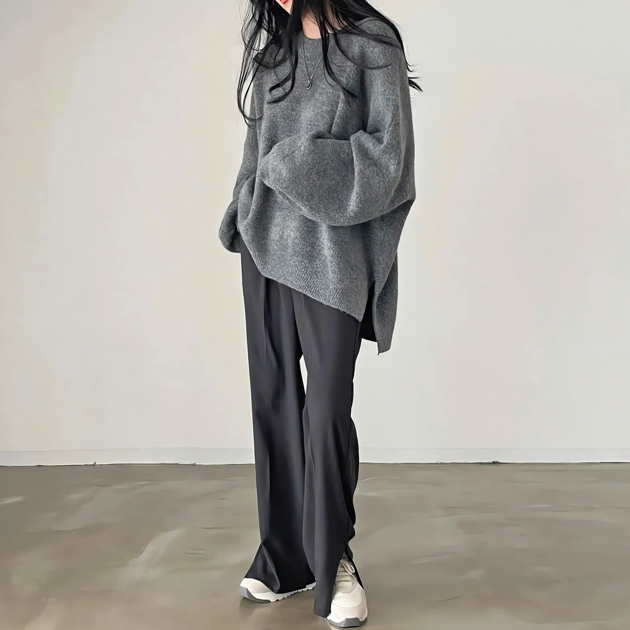 Oversized Knit Sweater - KAYSMAR