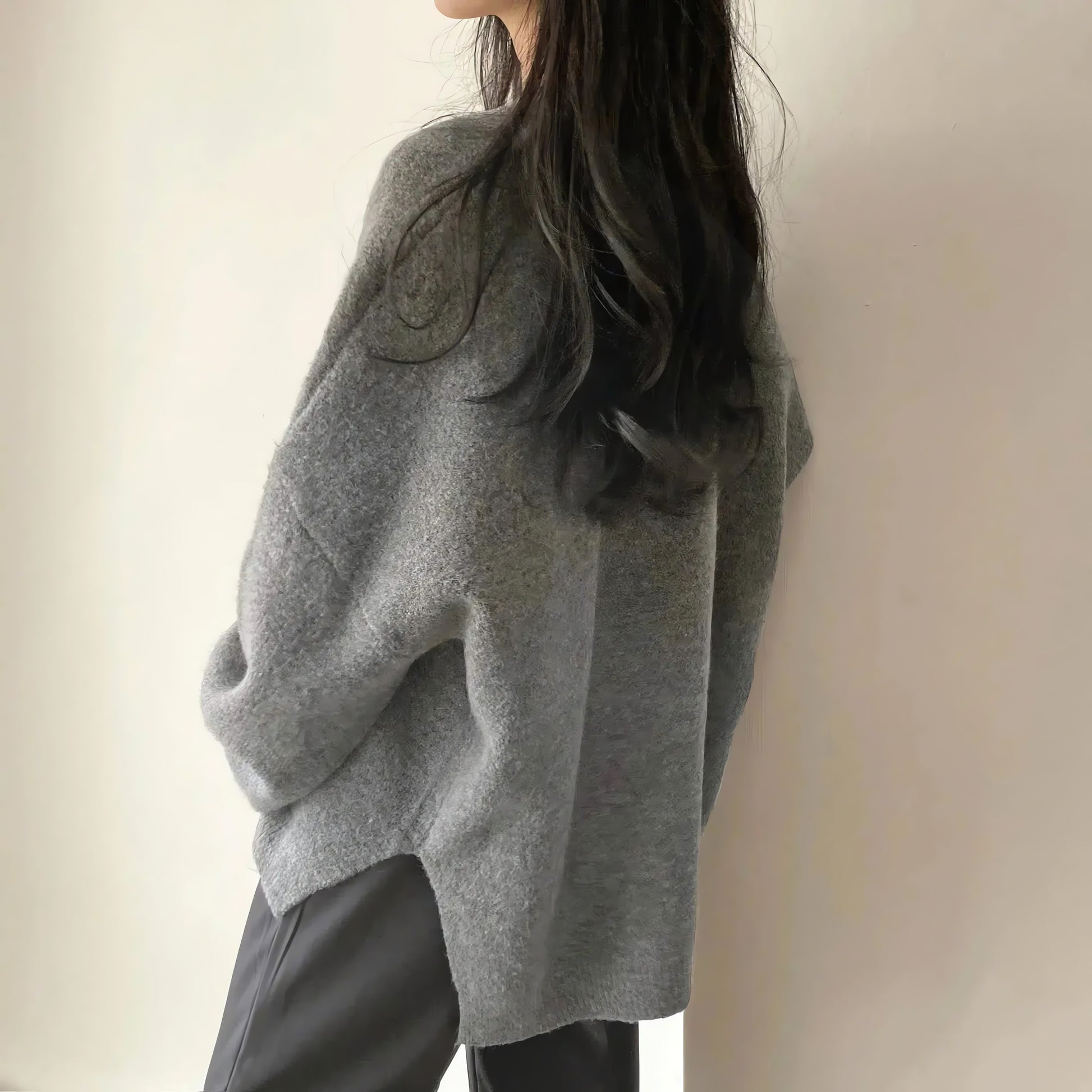 Oversized Knit Sweater - KAYSMAR