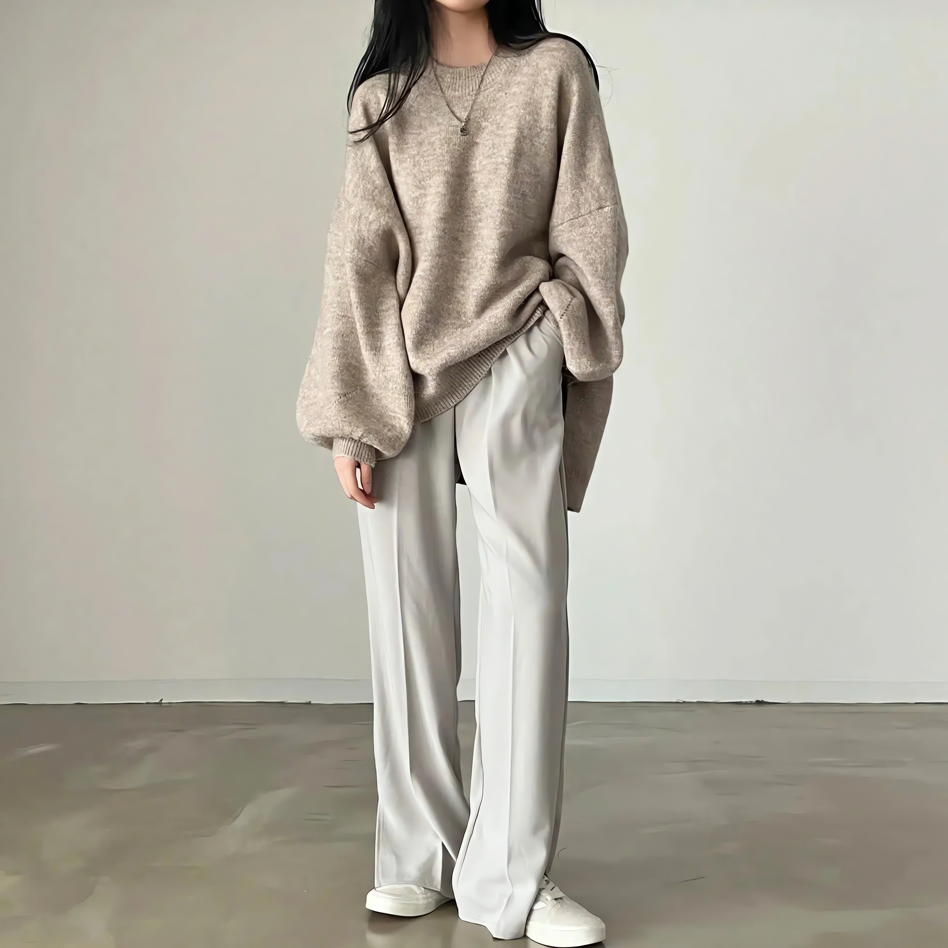 Oversized Knit Sweater - KAYSMAR