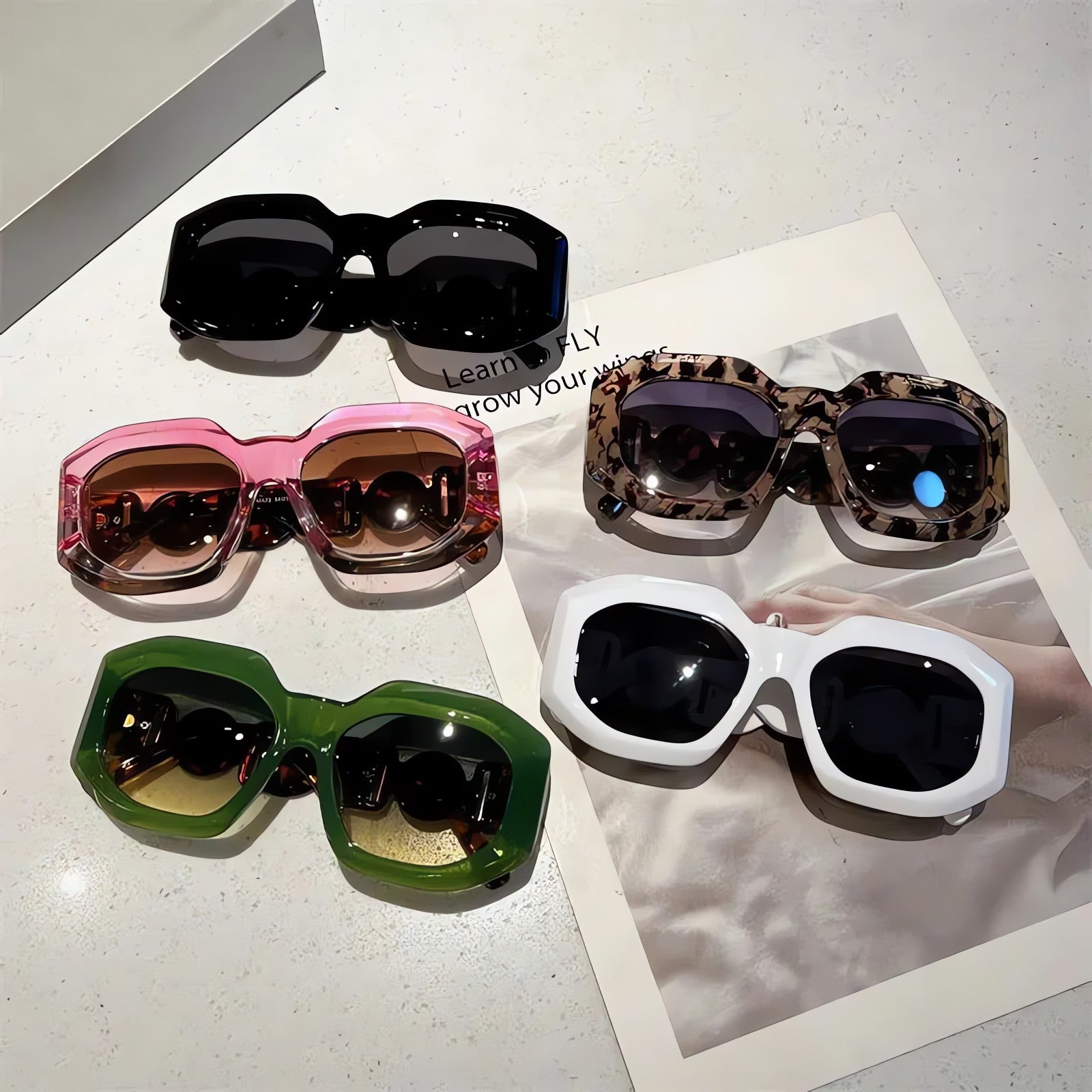 Oversized Square Sunglasses - KAYSMAR