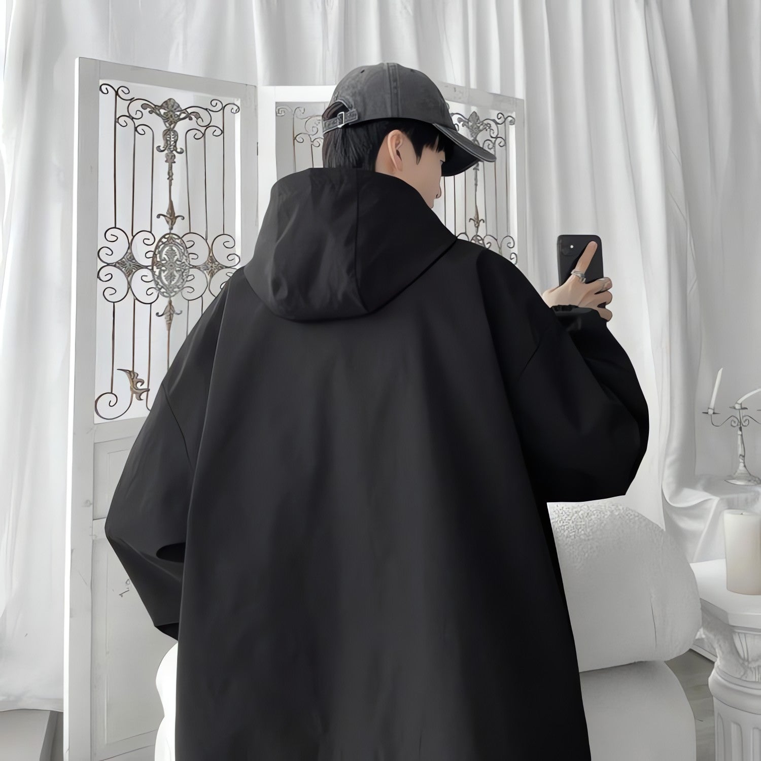 Oversized Windbreaker Hooded Jacket - KAYSMAR
