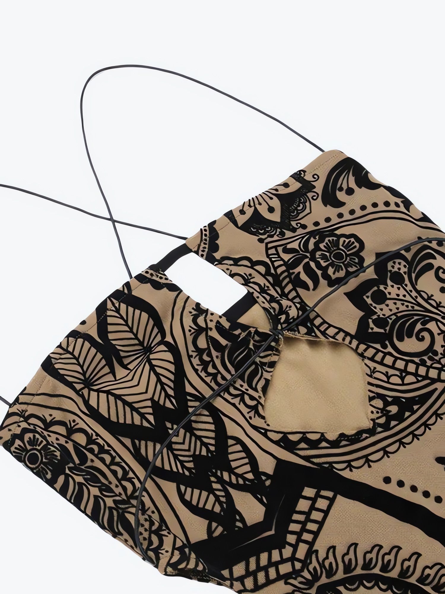 Paisley Cut Out Mini Dress - KAYSMAR