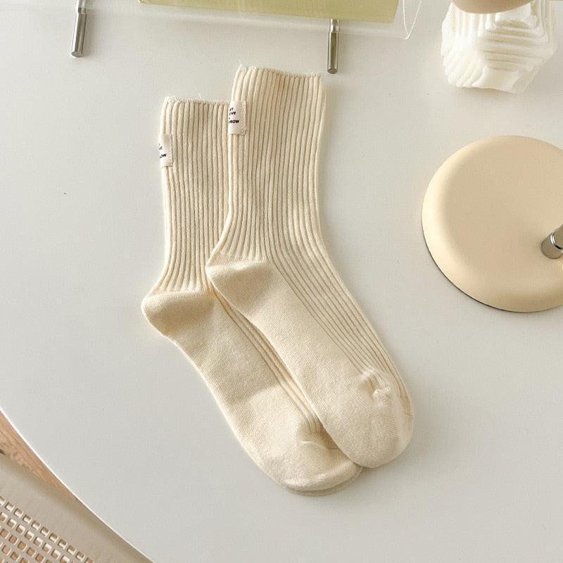 Pastel Colors Mid Cut Socks - KAYSMAR
