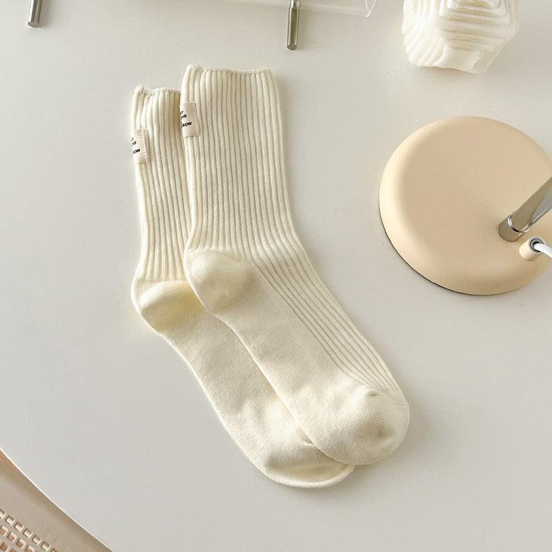 Pastel Colors Mid Cut Socks - KAYSMAR
