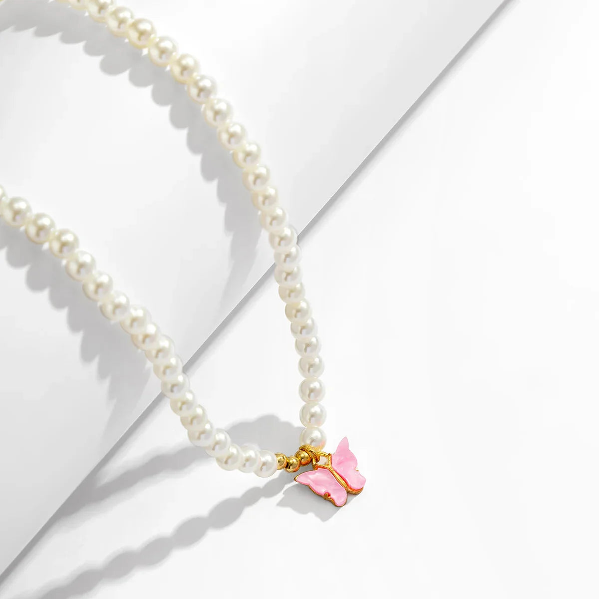 Pearl Belly Chain With Butterfly Pendant - KAYSMAR