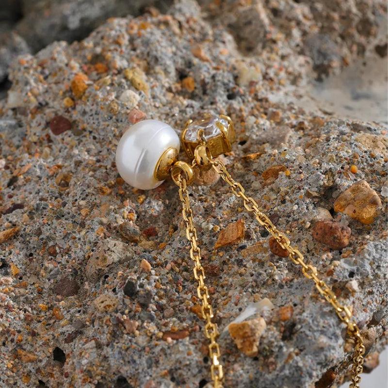 Pearl & Diamond Necklace - KAYSMAR