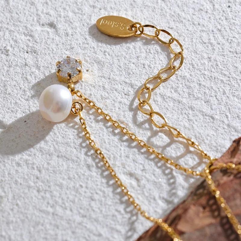 Pearl & Diamond Necklace - KAYSMAR