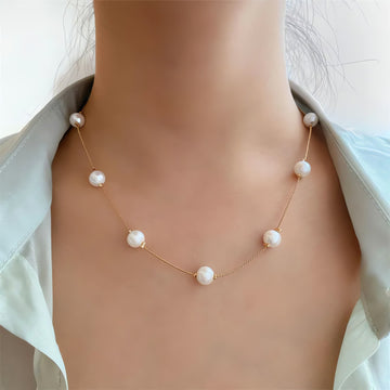 Pearl Chain Necklace - KAYSMAR