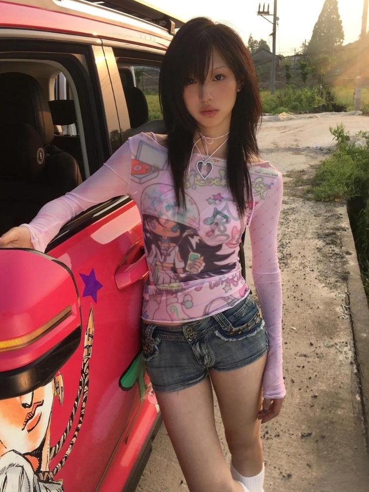 Pink Mesh Top - KAYSMAR