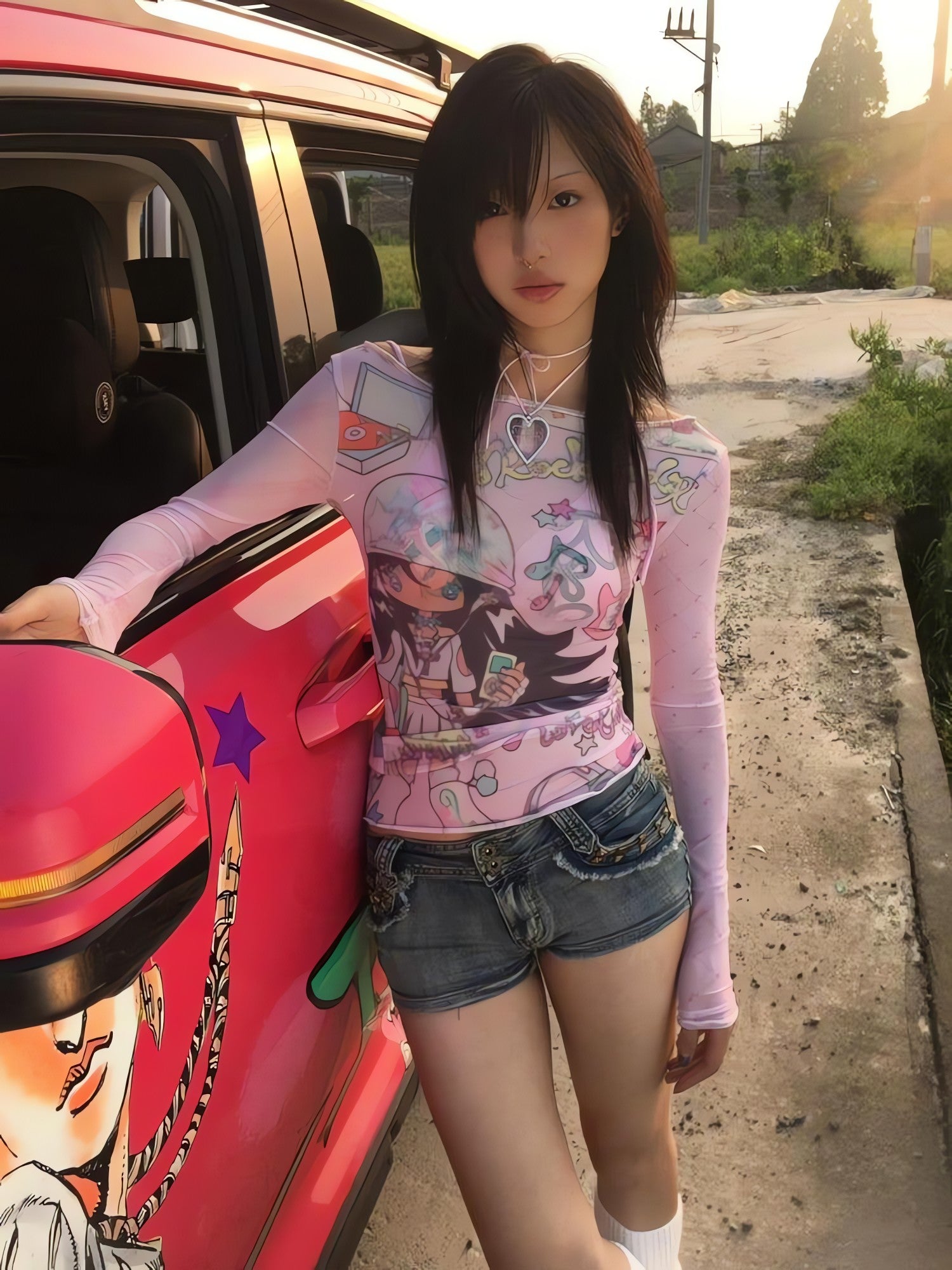 Pink Mesh Top - KAYSMAR