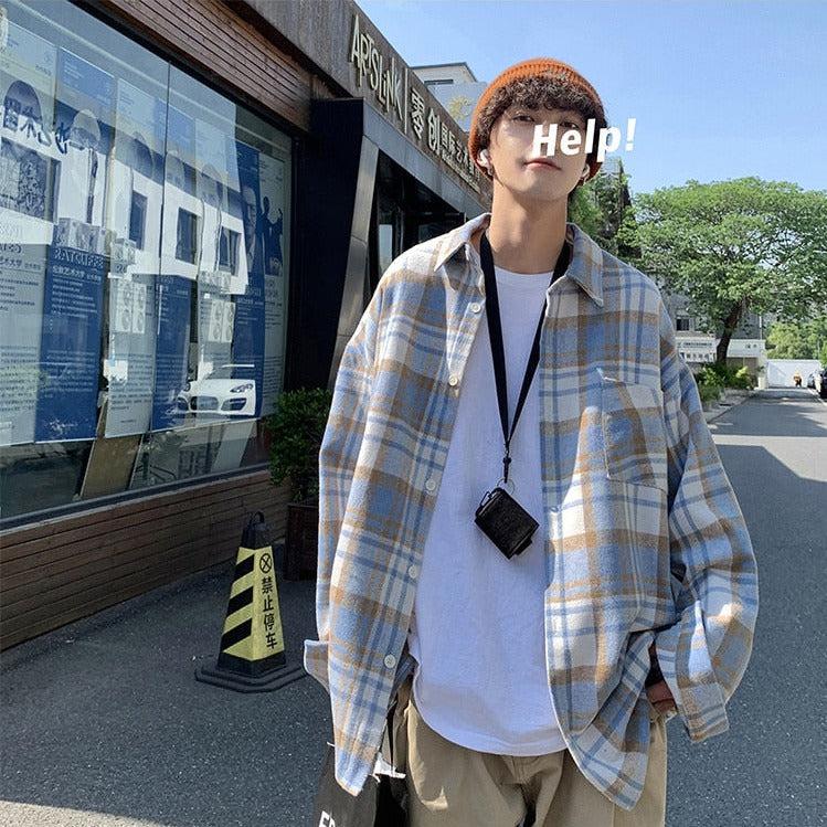 Plaid Flannel Men Shirt - KAYSMAR