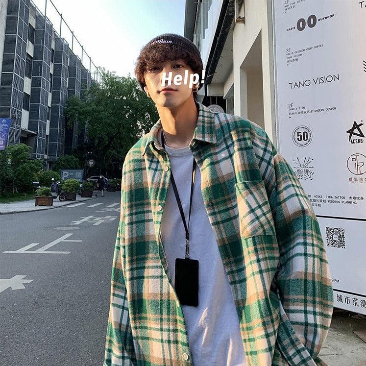 Plaid Flannel Men Shirt - KAYSMAR