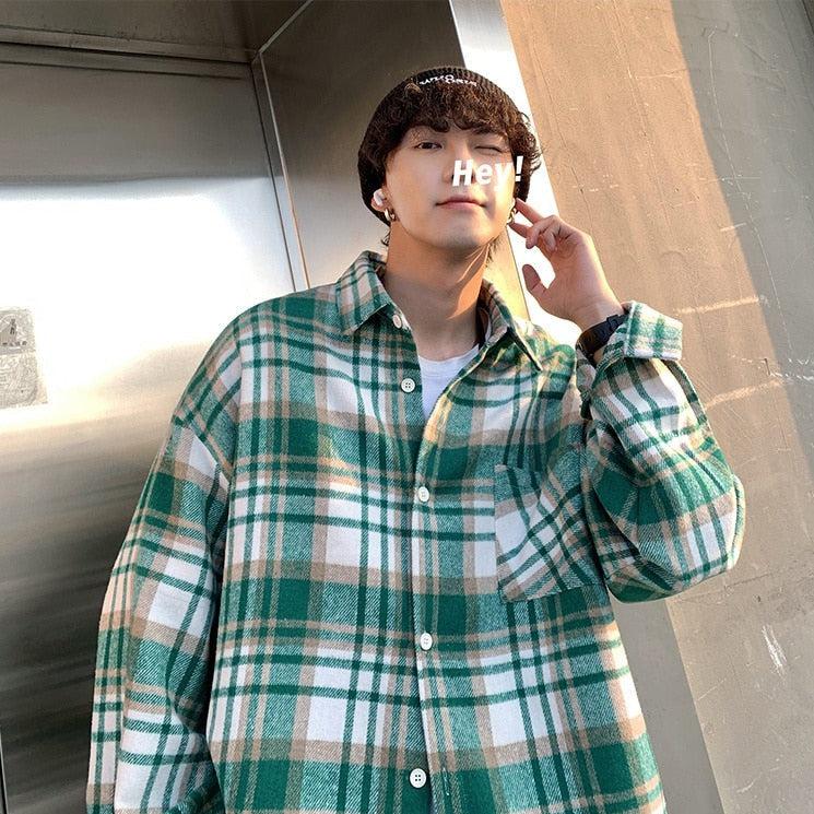 Plaid Flannel Men Shirt - KAYSMAR