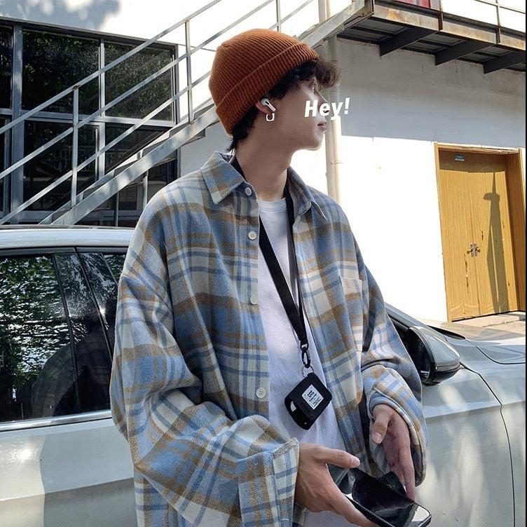Plaid Flannel Men Shirt - KAYSMAR