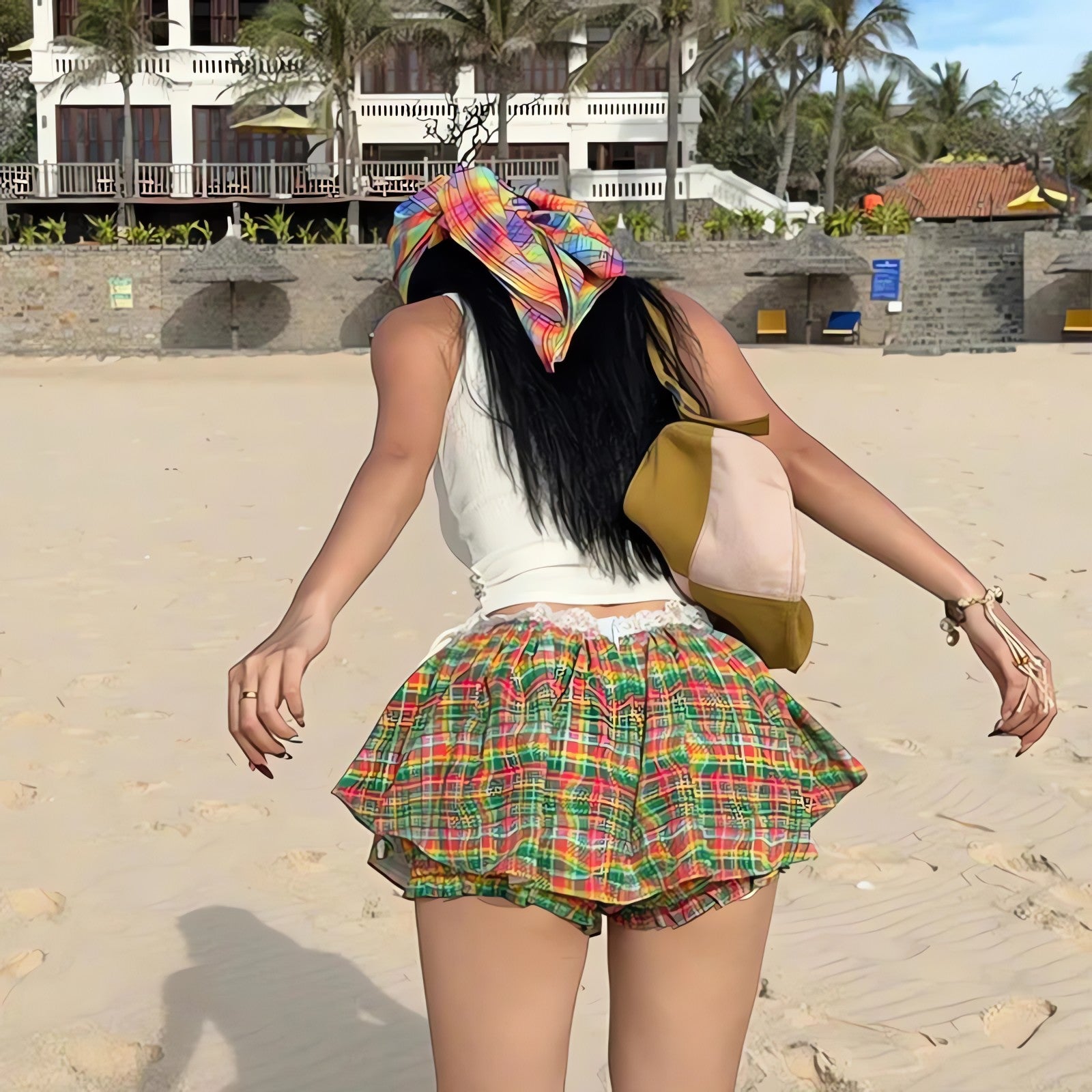 Plaid Mini Skort
