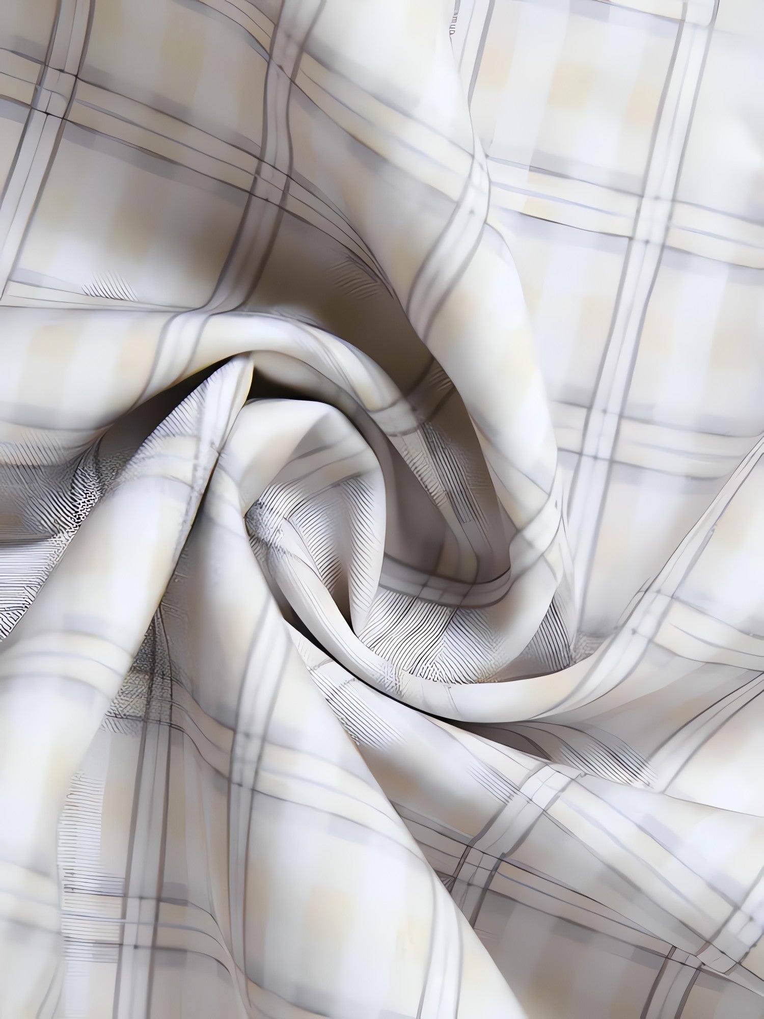 Plaid Ruched Top & Balloon Mini Skirt Two Piece Set - KAYSMAR