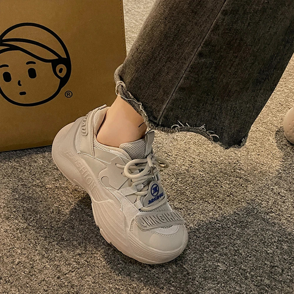 Platform Lace Up Sneakers - KAYSMAR