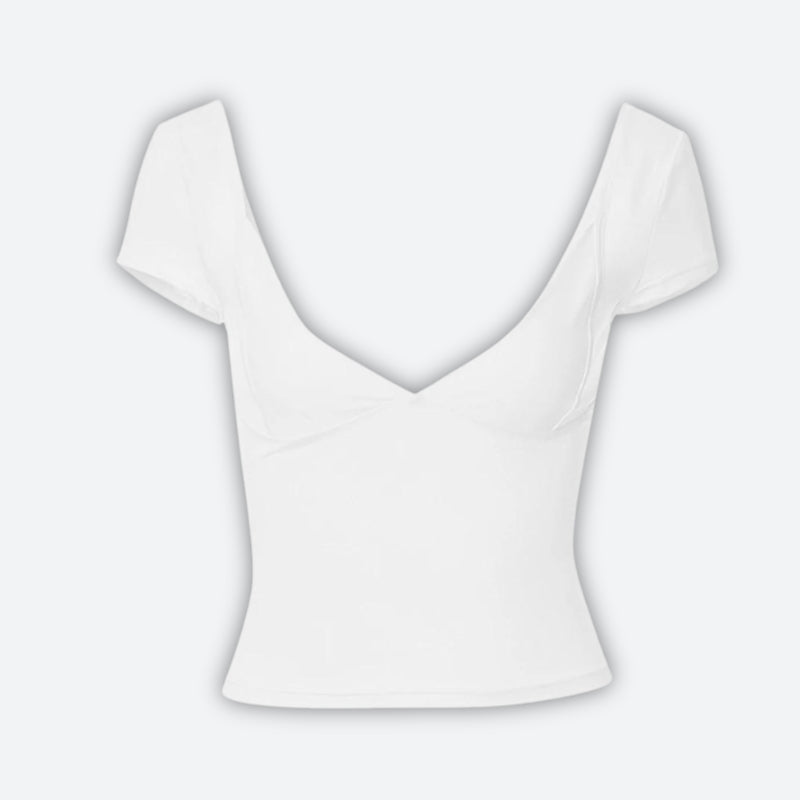 Plunge Neck Bodycon Top - KAYSMAR