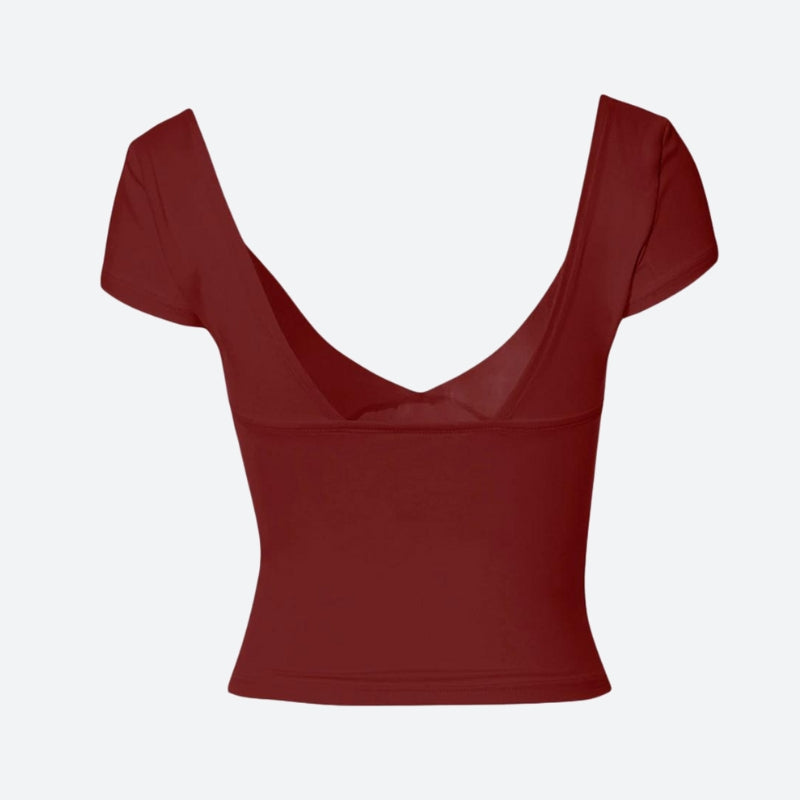 Plunge Neck Bodycon Top - KAYSMAR